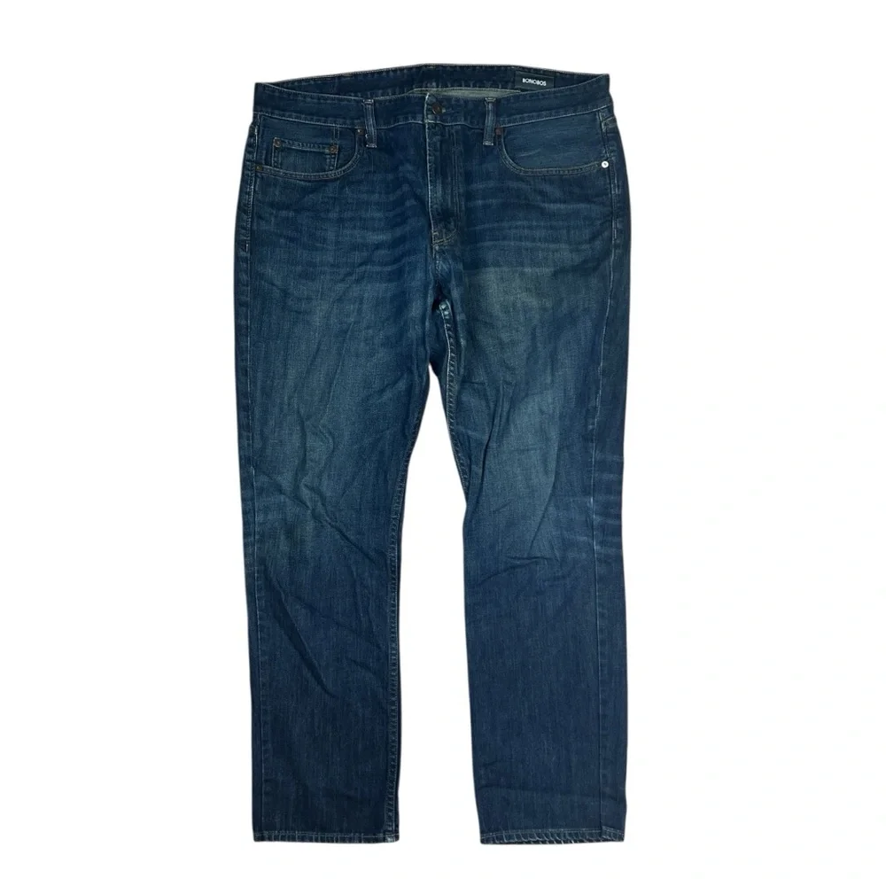Bonobos Jeans Mens 38x30 Slim‎ The Blue Jean Denim Stretch Dark Wash